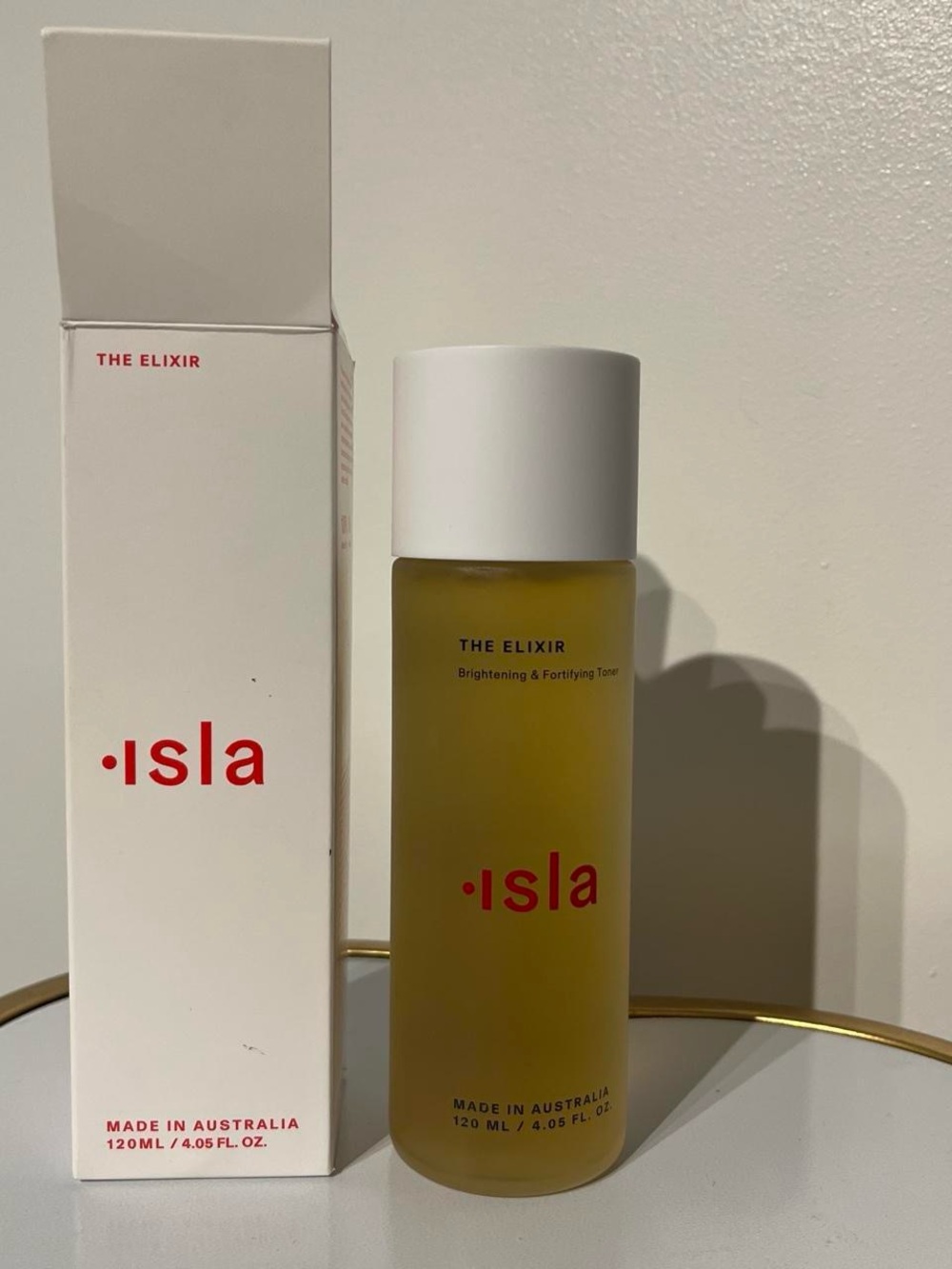 Isla The Elixir Brightening & Fortifying Toner NIB 4.05oz